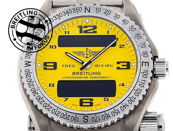 Die Breitling-Uhr, die ein Rettungsteam mitbringt