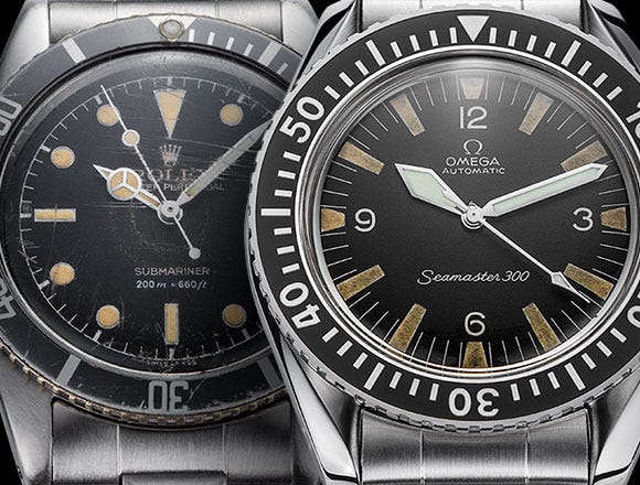 Besonderheiten: Rolex Submariner Gegen Omega Seamaster